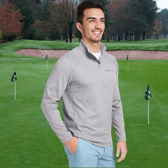 Vineyard Vines Men’s Size Small Gray Quarter Zip Performance Pullover Golf - Picture 1 of 7